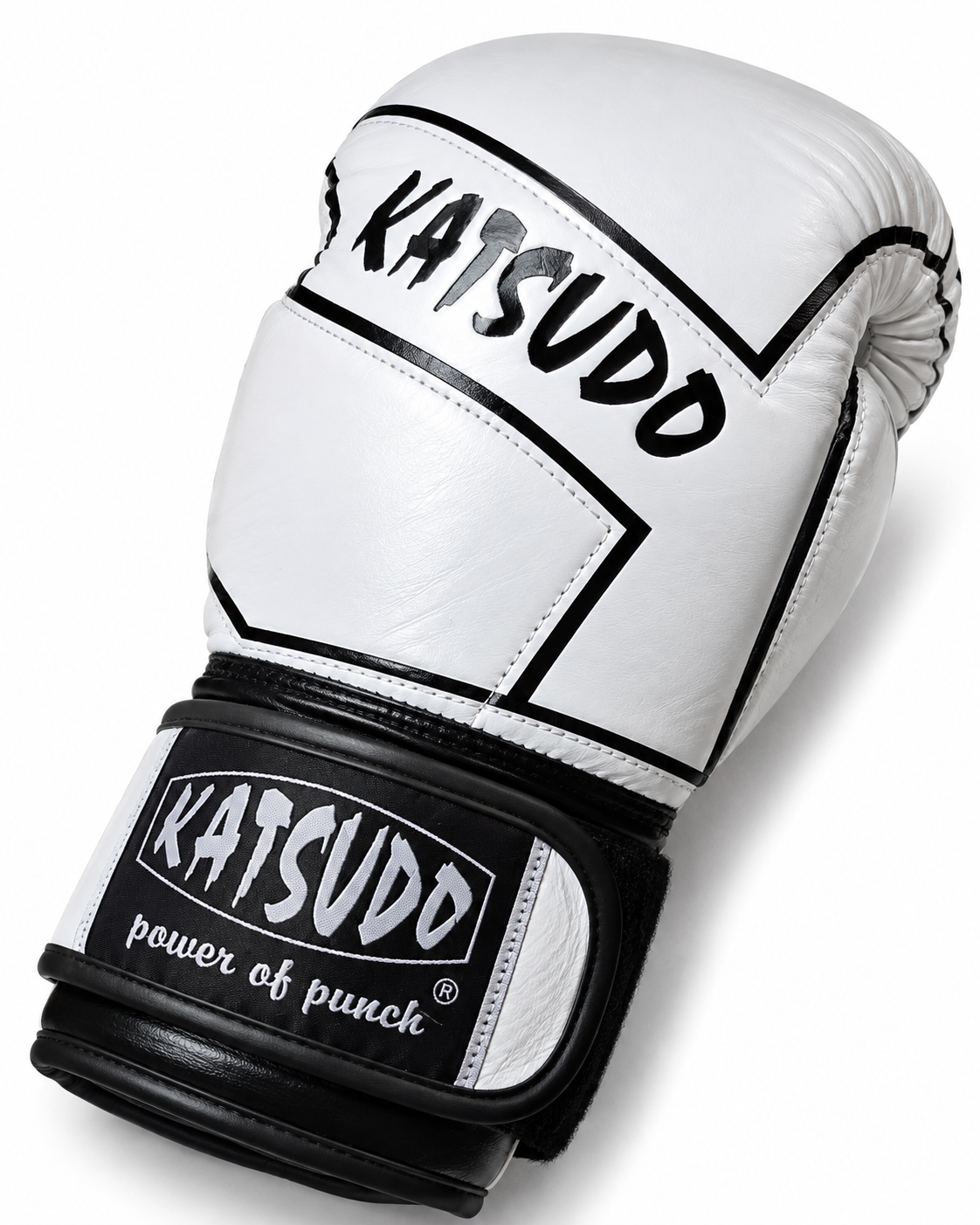 Katsudo Legion guantes de boxeo, blancos