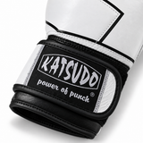 Katsudo Legion guantes de boxeo, blancos