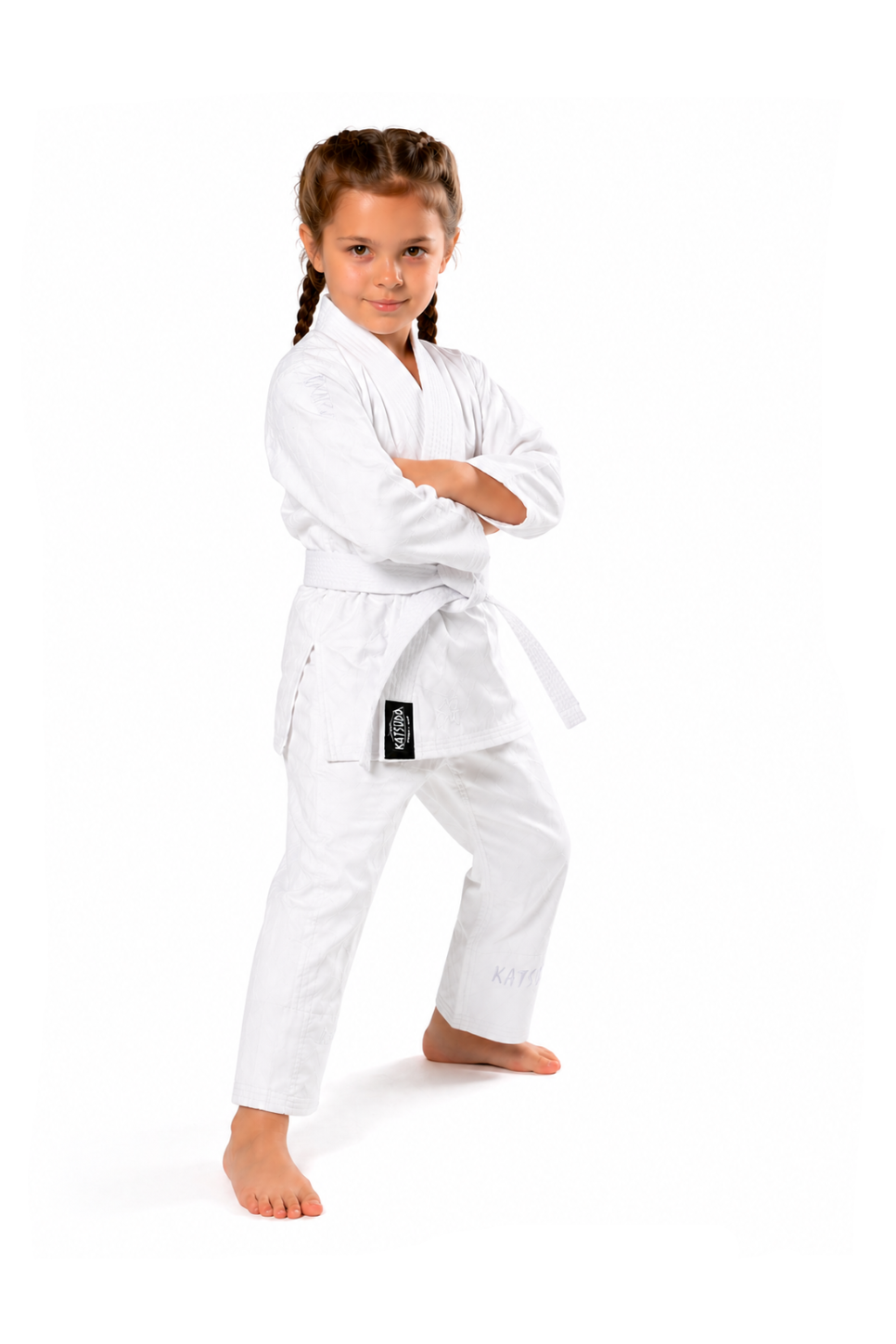 Katsudo Kio kimono de Jiu Jitsu para niños, blanco