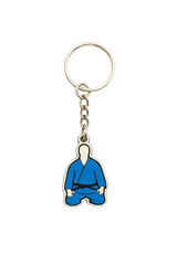 Katsudo llavero metálico reversible Judo, azul-blanco