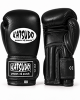 Katsudo Hawk guantes de boxeo, negros