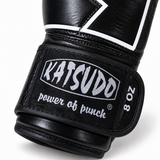 Katsudo Legion guantes de boxeo, negros
