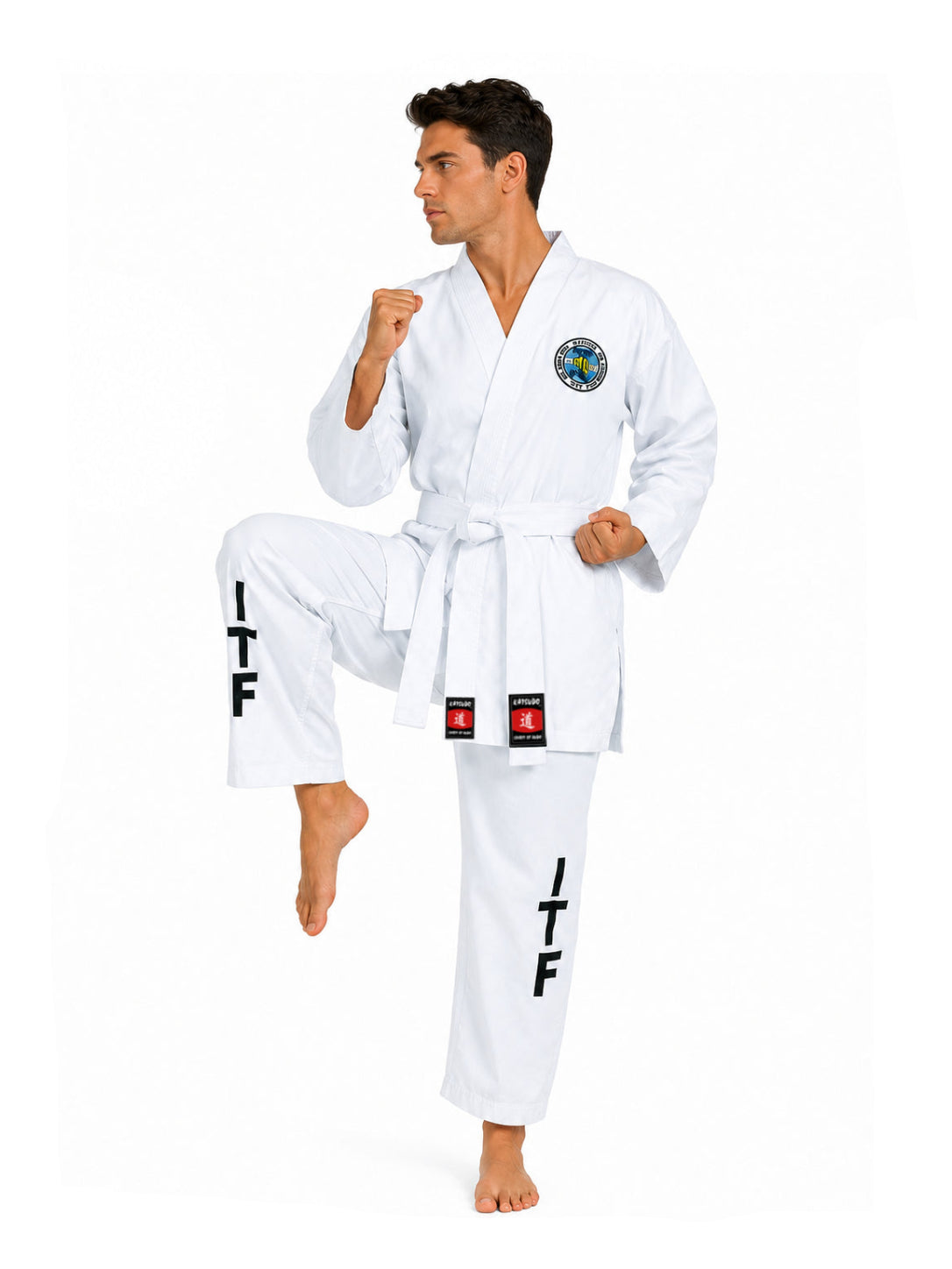 Katsudo ITF BA kimono de taekwondo 220g, blanco
