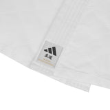 Adidas Club JU kimono con franjas negras 350g, blanco