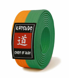 Katsudo Master cinturón obi, naranja verde