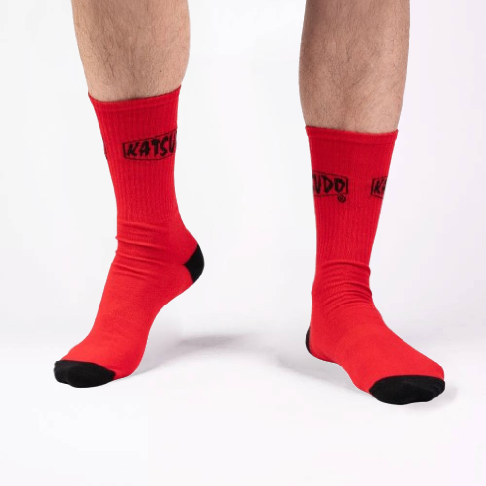 Katsudo Clasic calcetines deportivos, rojos