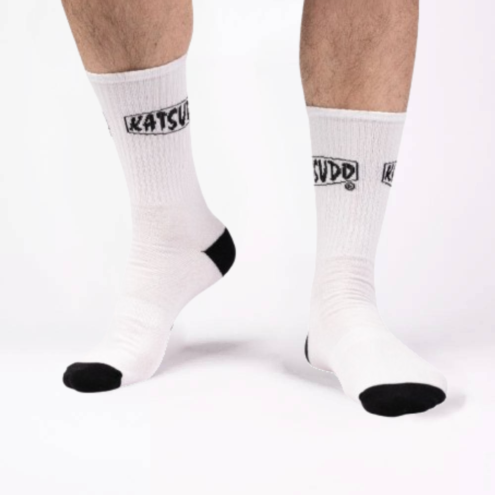 Katsudo Clasic calcetines deportivos, blancos