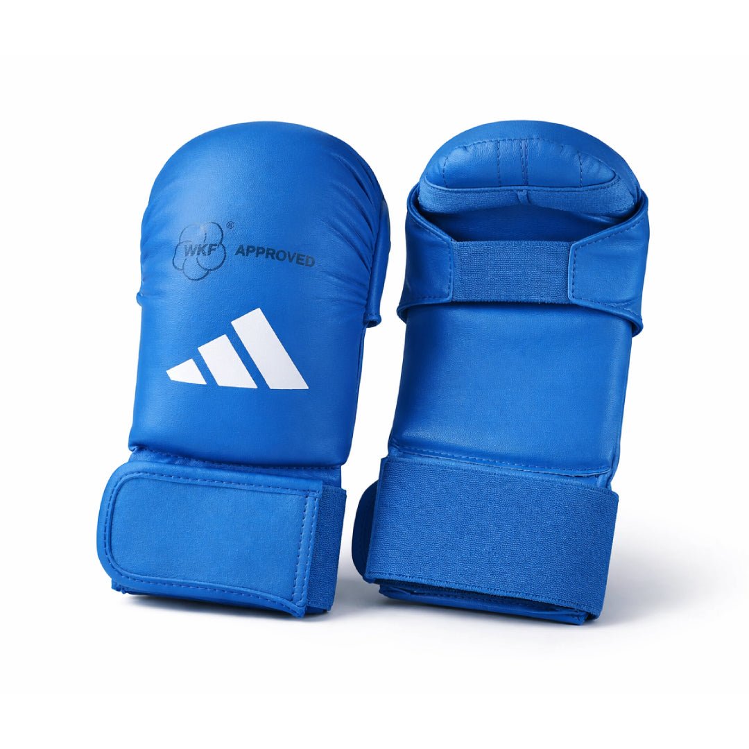 Adidas guantes de kumite WKF, azules