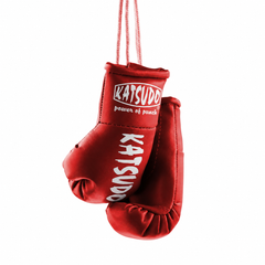 Katsudo Miniglo miniatura de guantes de boxeo, roja