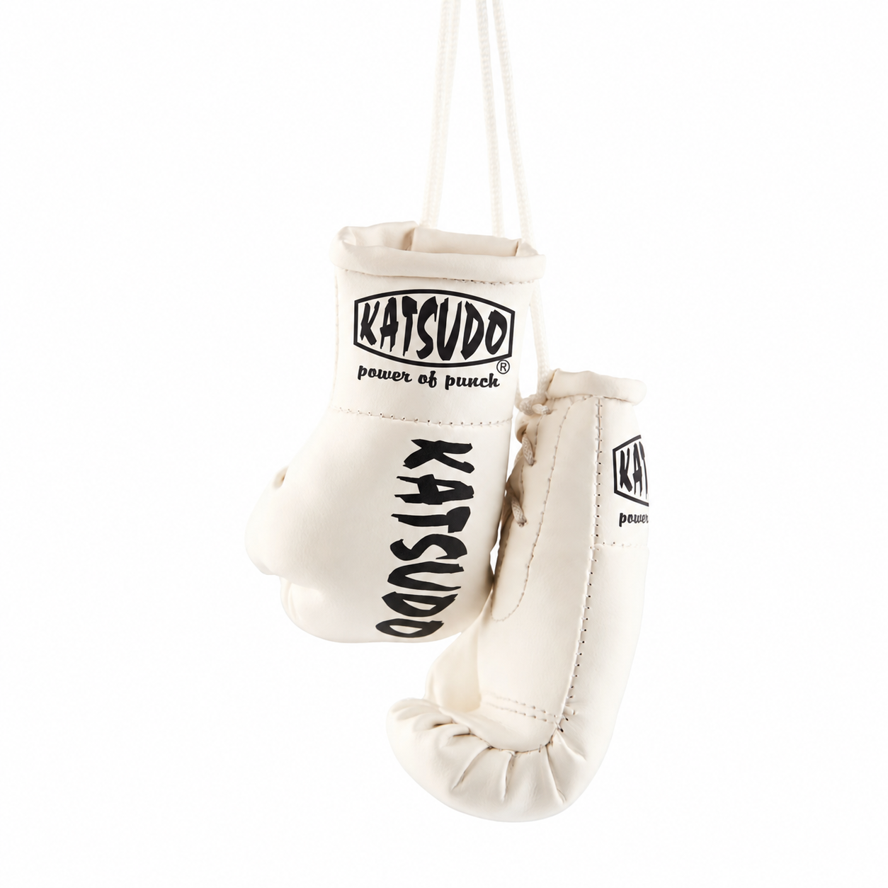 Katsudo Miniglo miniatura de guantes de boxeo, blanca