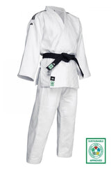 Adidas Champion III IJF Slim Fit JU kimono 750g, blanco