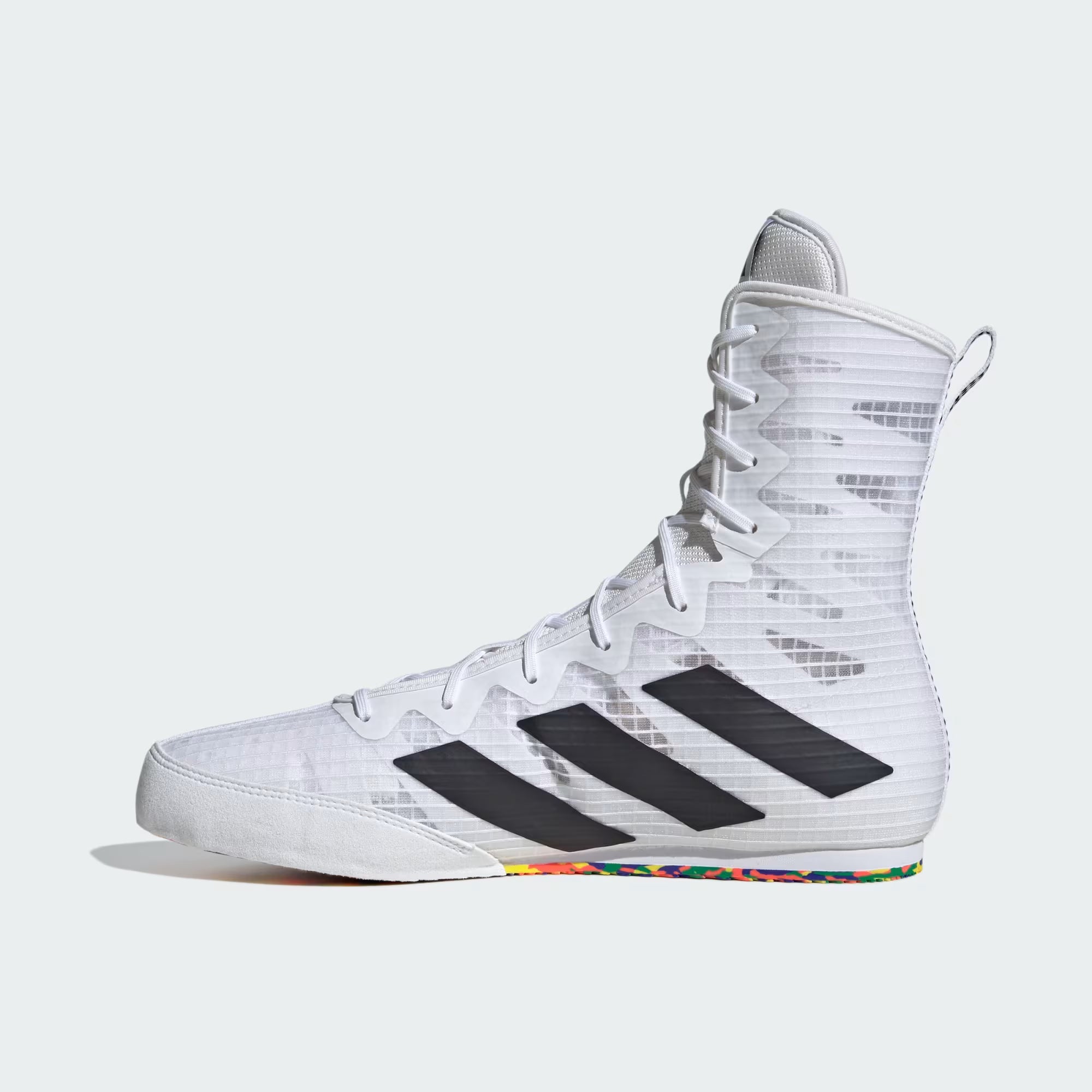 Adidas HOG 4 zapatillas de boxeo, blanco-multicolor