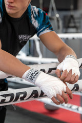 Katsudo Path venda de boxeo elástica, blanca