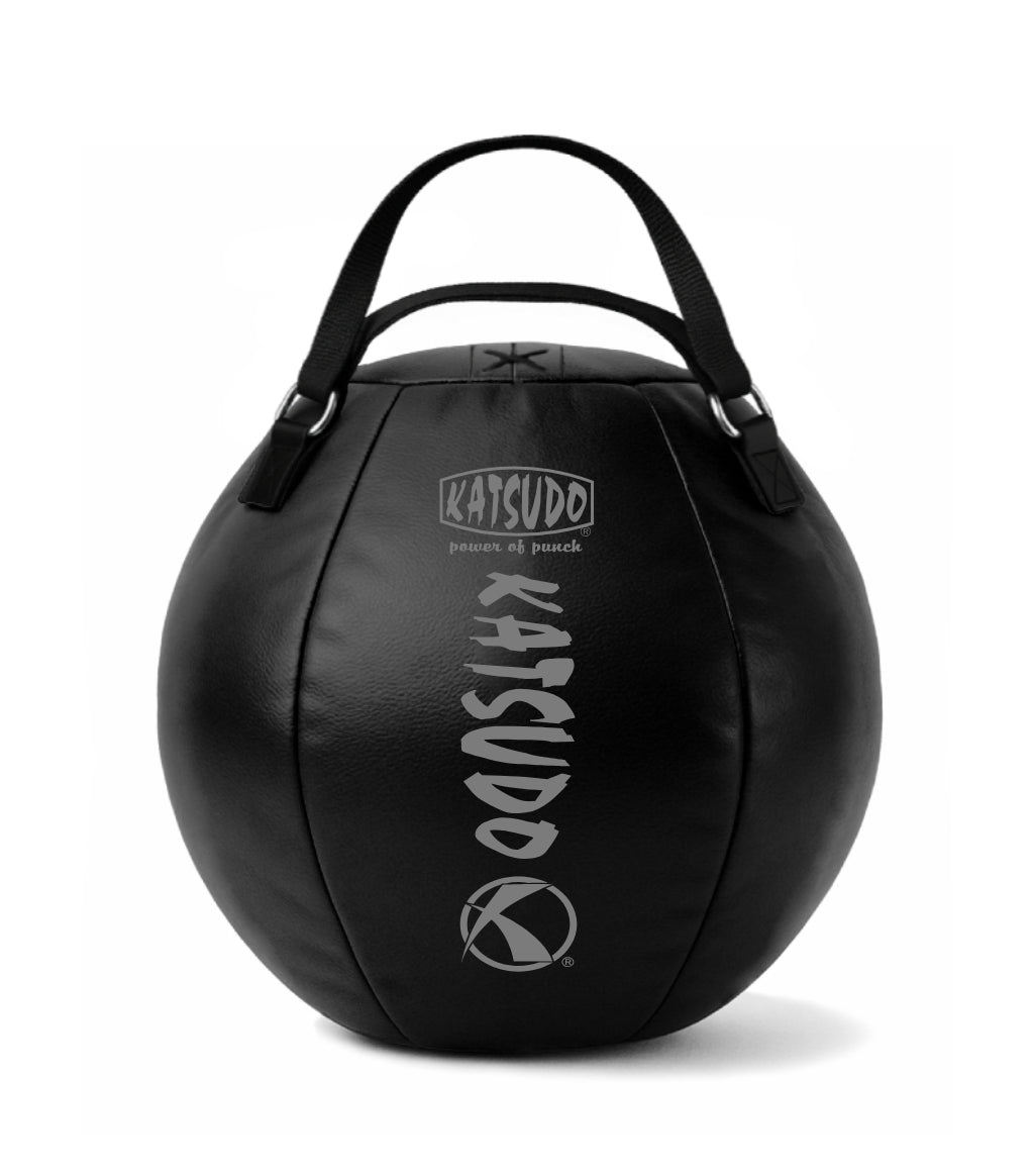 Katsudo Leodor balón de boxeo con correa, negro