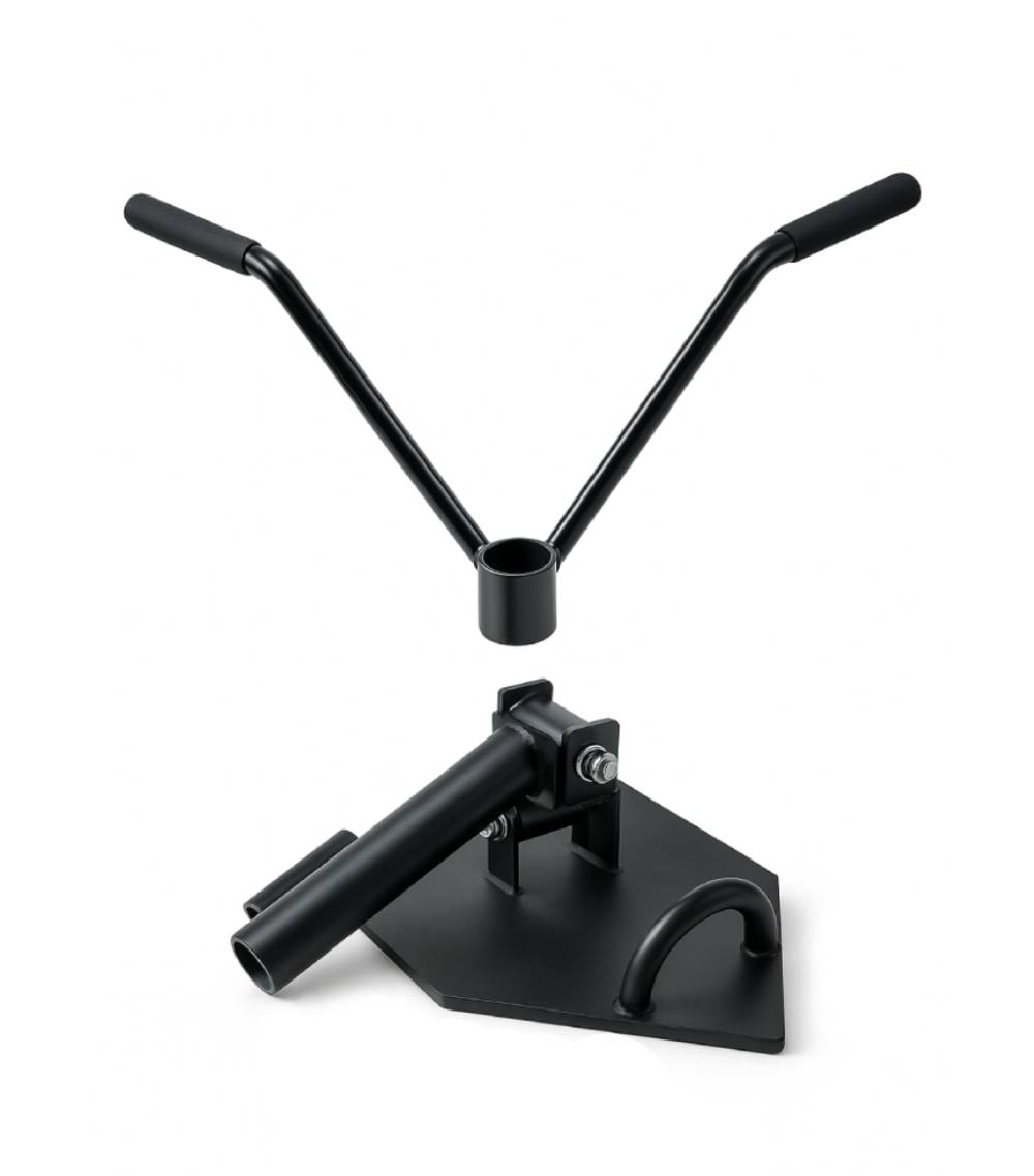 Katsudo Landmine estación de suelo multifuncional para entrenamiento con eje, negra