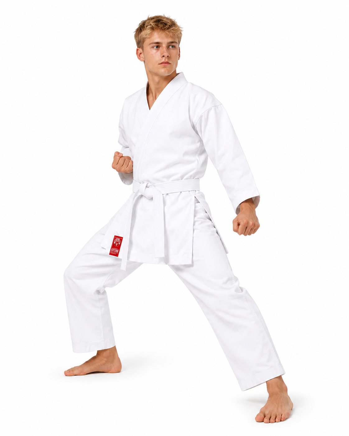 Katsudo Tiger kimono de karate, blanco
