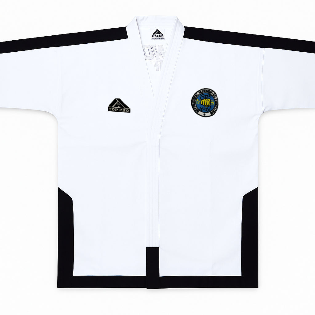 Top Pro kimono de taekwondo, blanco