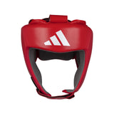 Adidas WOBHG1 casco de boxeo de cuero, rojo