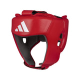 Adidas WOBHG1 casco de boxeo de cuero, rojo