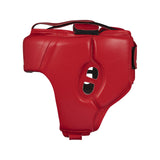 Adidas WOBHG1 casco de boxeo de cuero, rojo
