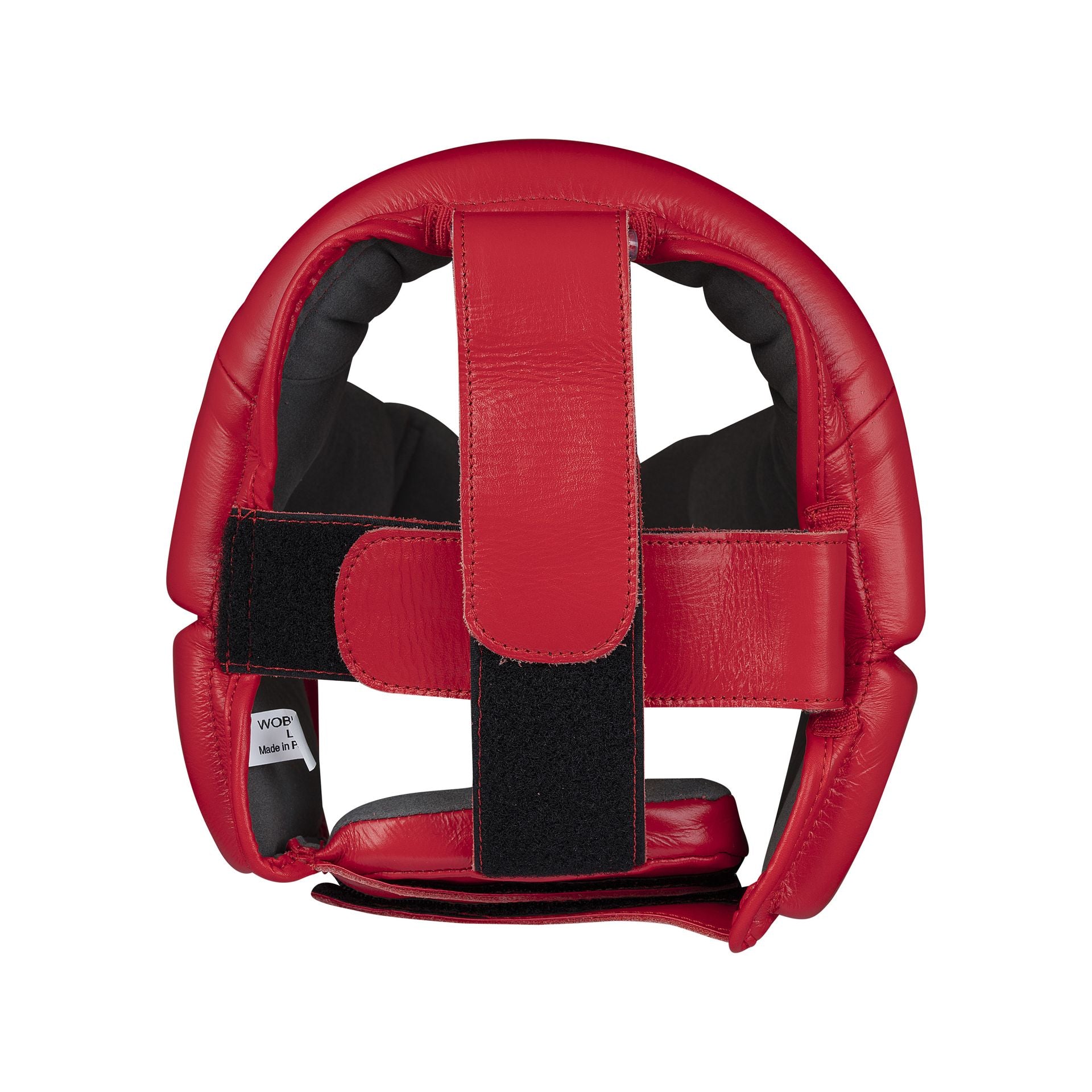 Adidas WOBHG1 casco de boxeo de cuero, rojo