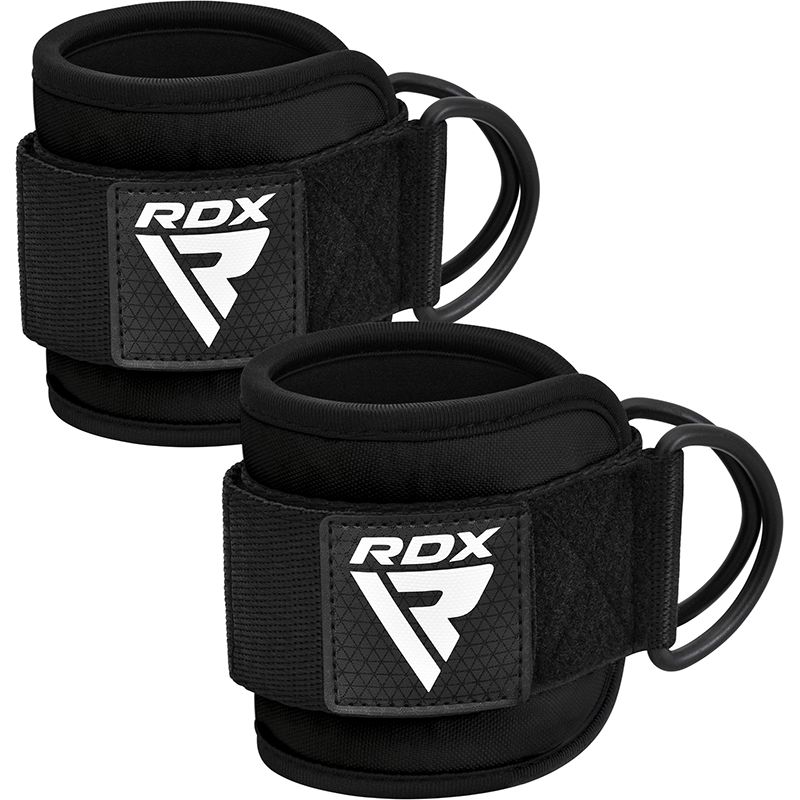 RDX A4 vendajes de tobillo profesionales para gimnasio par, negro