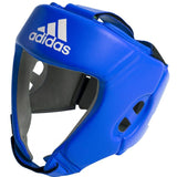 Adidas AIBA 1 casco de boxeo de cuero, azul