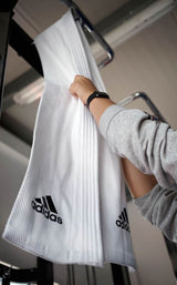 Adidas manga de entrenamiento, blanca