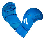 Adidas guantes de kumite WKF, azules
