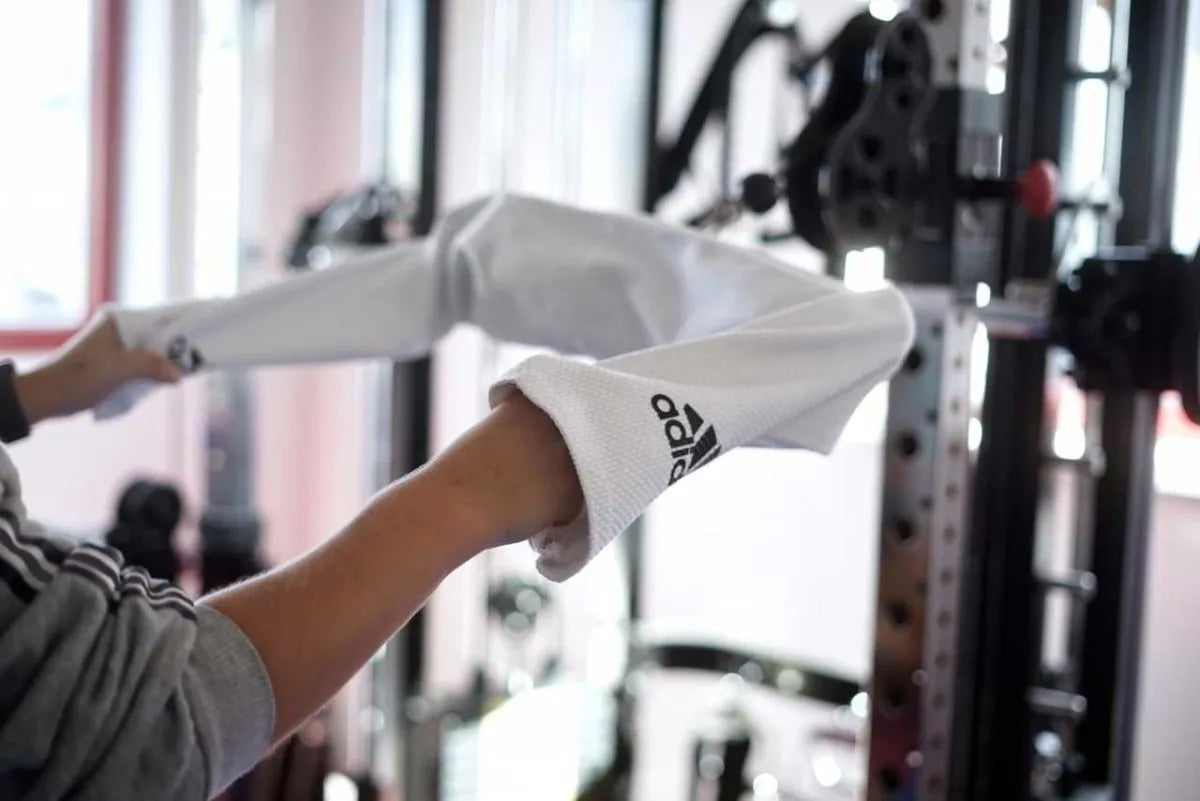 Adidas Tube manguito de entrenamiento, blanco