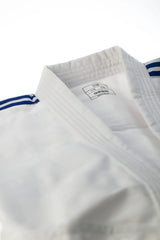 Adidas Club JU kimono con franjas negras 350g, blanco