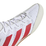 Adidas HOG 4 zapatillas de boxeo, blanco-rojo