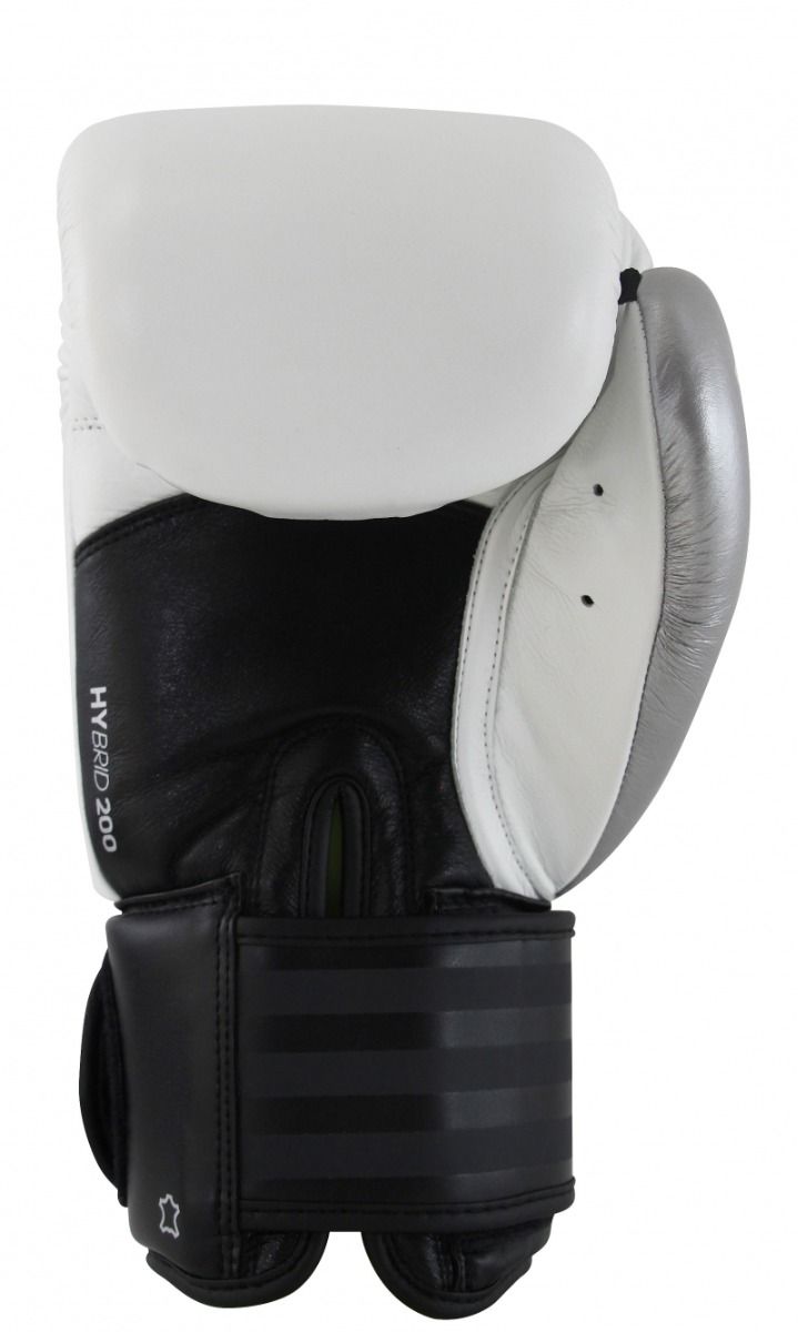 Adidas Hybrid 200 guantes de boxeo, blancos