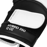 Adidas Hybrid 350 guantes de boxeo, blanco-negro