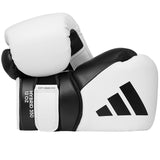 Adidas Hybrid 350 guantes de boxeo, blanco-negro