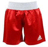 Adidas AIBA I pantalones cortos de boxeo, rojos
