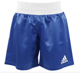 Adidas AIBA I pantalones cortos de boxeo, azules