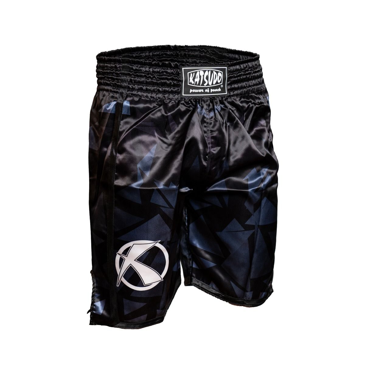 Katsudo Fight pantalones cortos, negro blanco