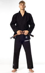 Zebra Guerreiro BJJ kimono 350g, negro