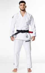 Zebra Guerreiro BJJ GI kimono 350g, blanco