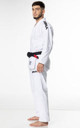 Zebra Guerreiro BJJ GI kimono 350g, blanco