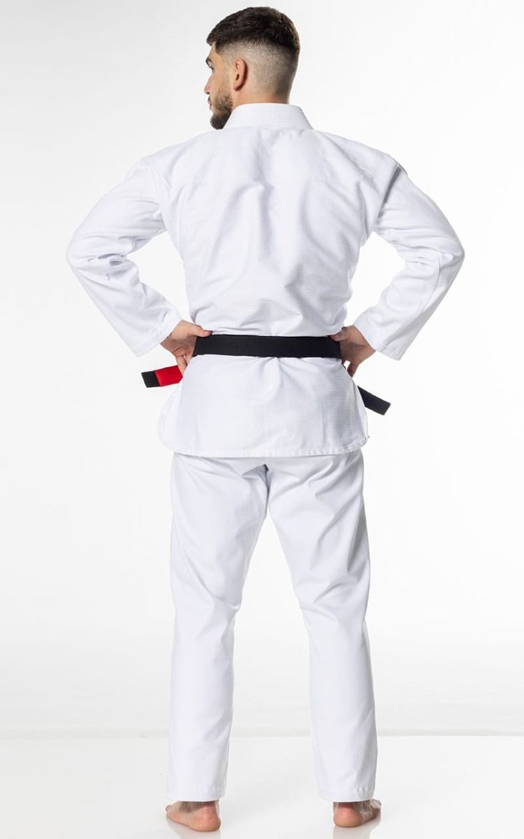 Zebra Guerreiro BJJ GI kimono 350g, blanco