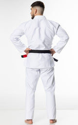 Zebra Guerreiro BJJ GI kimono 350g, blanco