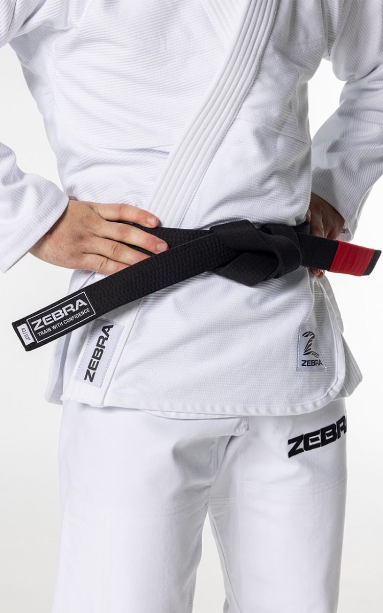 Zebra Guerreiro BJJ GI kimono 350g, blanco