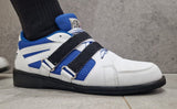La Sport zapatillas de halterofilia, blanco-azul