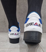 La Sport zapatillas de halterofilia, blanco-azul