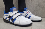 La Sport zapatillas de halterofilia, blanco-azul