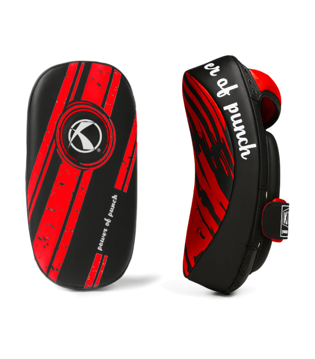 Katsudo Curve makiwaras de brazo de cuero 2 uds., rojo-negro