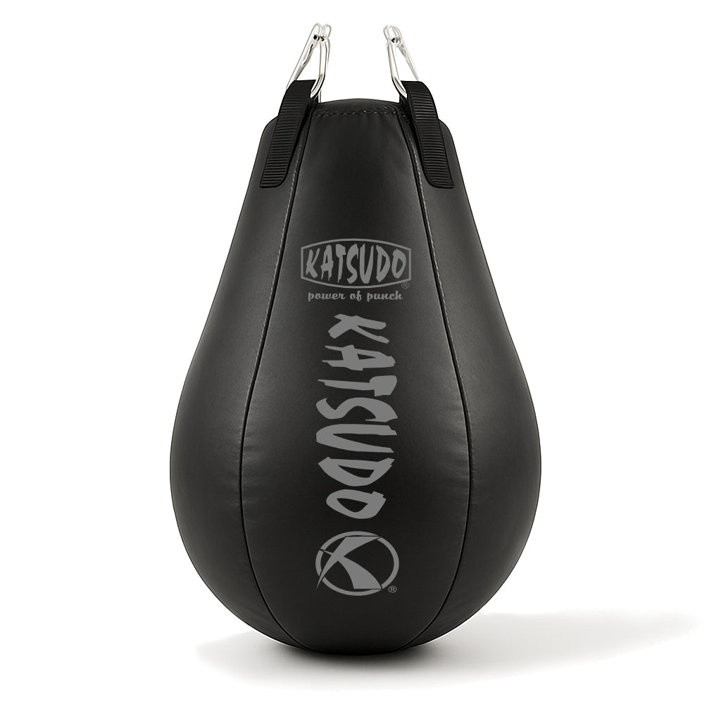 Katsudo Hruška saco de boxeo de cuero 68x90, negro