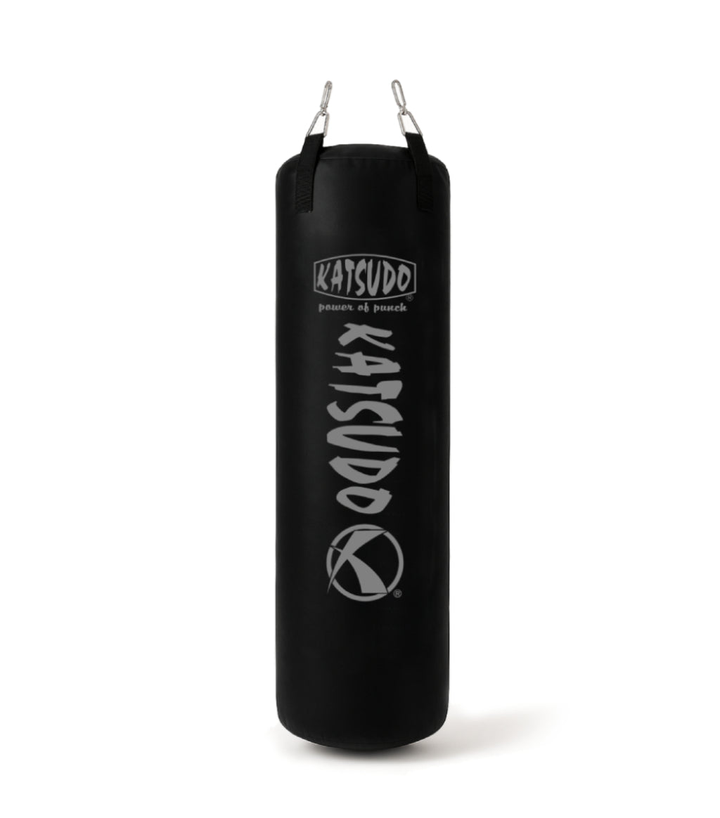 Katsudo Ferox saco de boxeo de cuero, negro